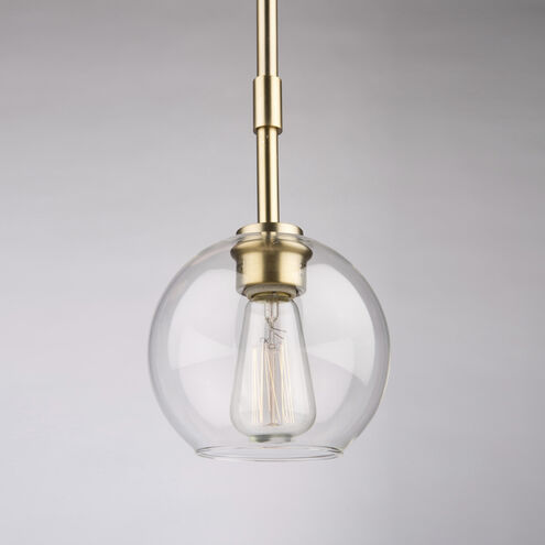 Hamilton 1 Light 6.5 inch Satin Brass Down Pendant Ceiling Light